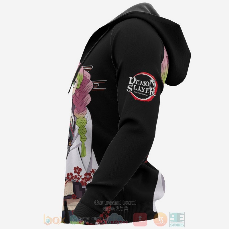 Mitsuri Kanroji Custom Kimetsu Anime Black 3D Hoodie Mitsuri Kanroji Custom Kimetsu Anime Black 3D Hoodie