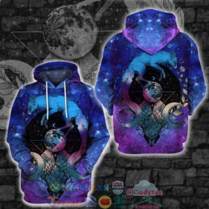 Moon Child Wolf 3D Hoodie