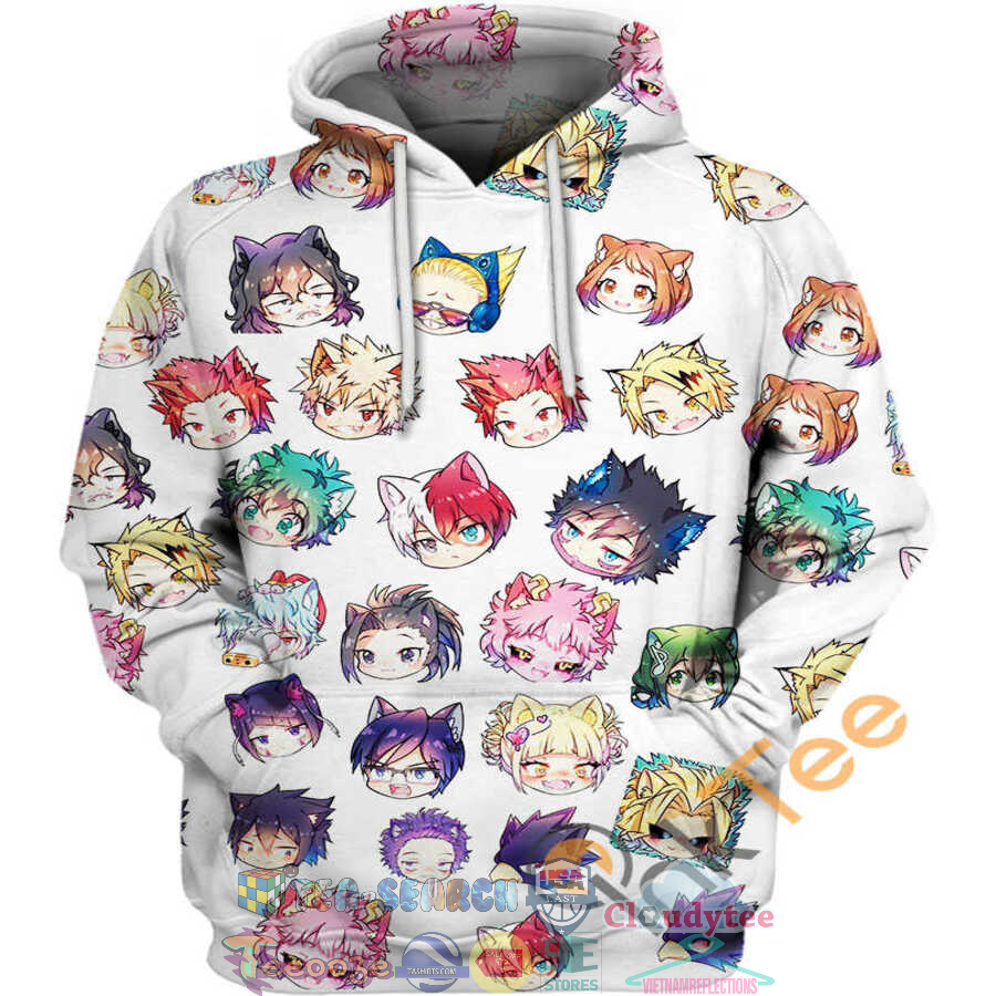 My Hero Academia Face Hoodie 3D My Hero Academia Face Hoodie 3D