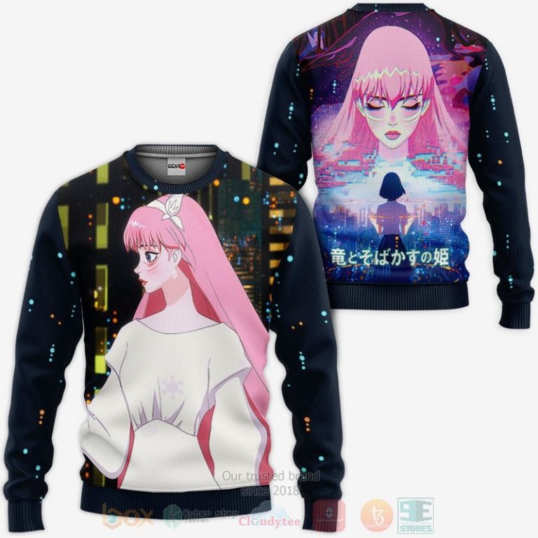 Naitou-Suzu-Belle-Custom-Ryuu-To-Sobakasu-No-Hime-Anime-3D-Hoodie-Bomber-Jacket-2
