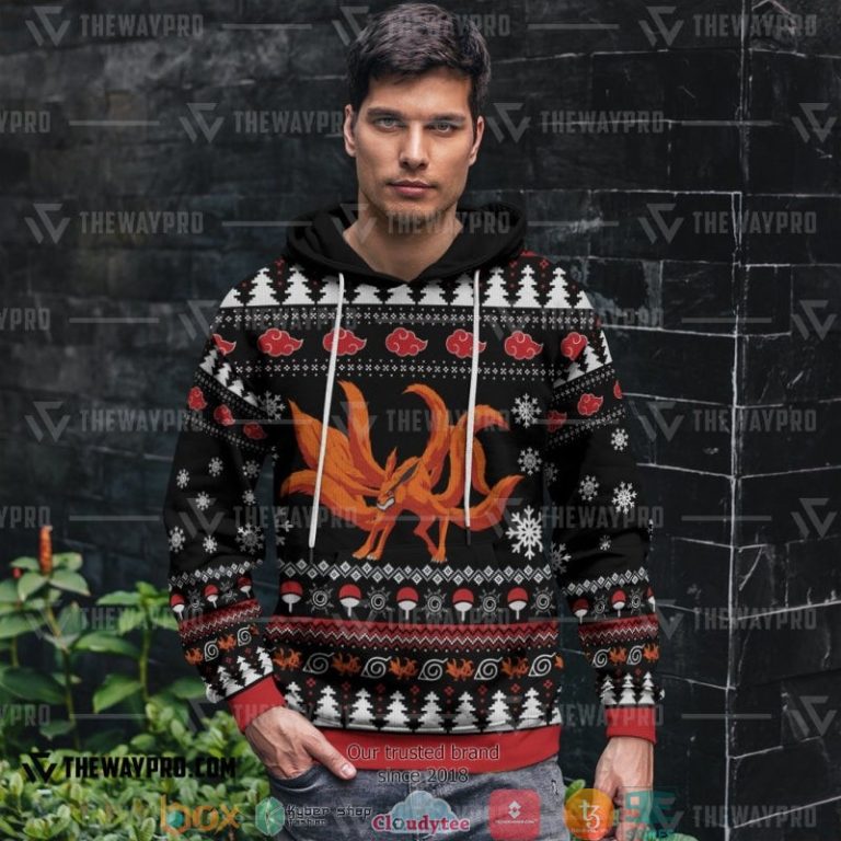 Naruto-Nine-Tailed-Christmas-Ugly-Pattern-Hoodie-1