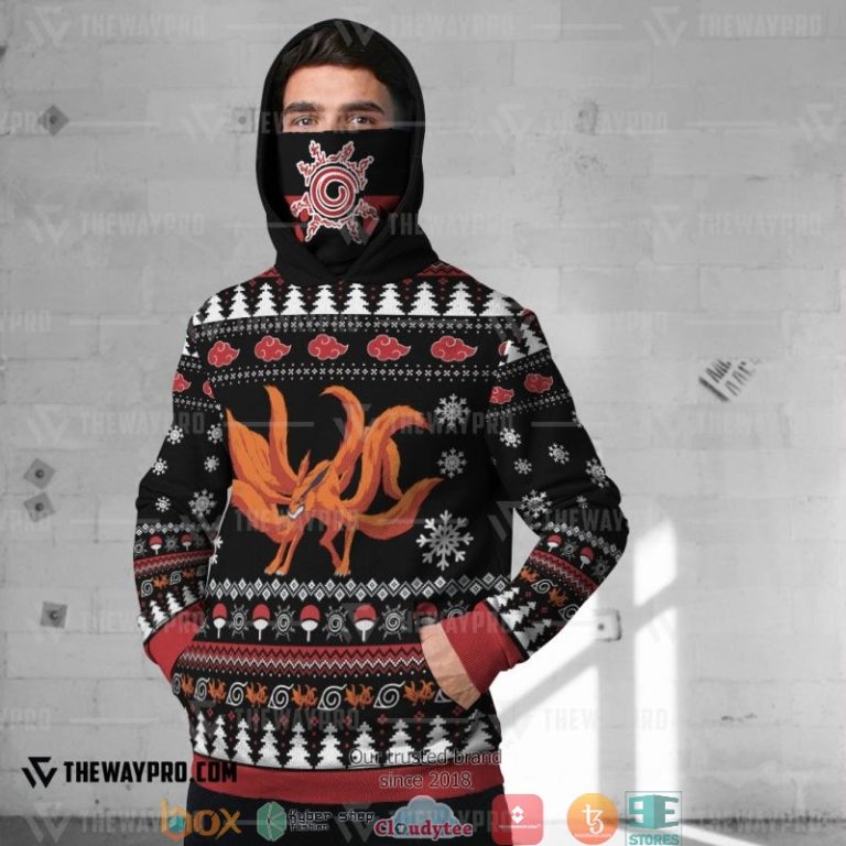 Naruto-Nine-Tailed-Christmas-Ugly-Pattern-Snood-Hoodie-1