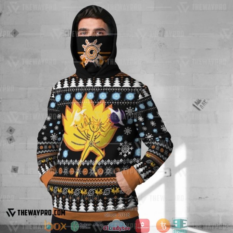 Naruto-Shippuden-Asura-Kurama-Mode-Christmas-Ugly-Pattern-Snood-Hoodie-1