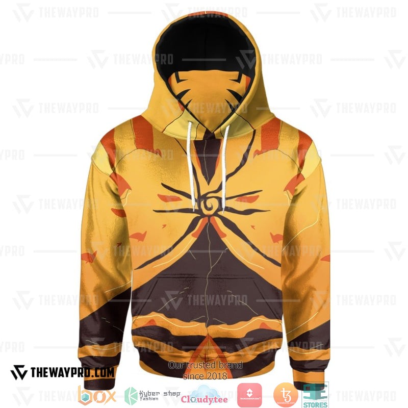 Naruto Shippuden Hokage Naruto’S Full Baryon Mode Snood Hoodie Naruto Shippuden Hokage Naruto’S Full Baryon Mode Snood Hoodie
