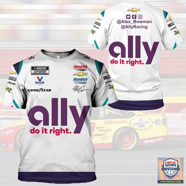 Nascar Ally Racing 3D All Over Print Hoodie T-Shirt Nascar Ally Racing 3D All Over Print Hoodie T-Shirt