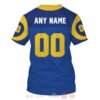 National Football League Los Angeles Rams Personalized 3D Hoodie