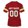 National Football League Team Kansas City Chiefs Personalized 3D Hoodie