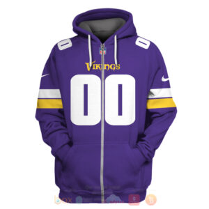 National Football League Team Minnesota Vikings Personalized 3D Hoodie
