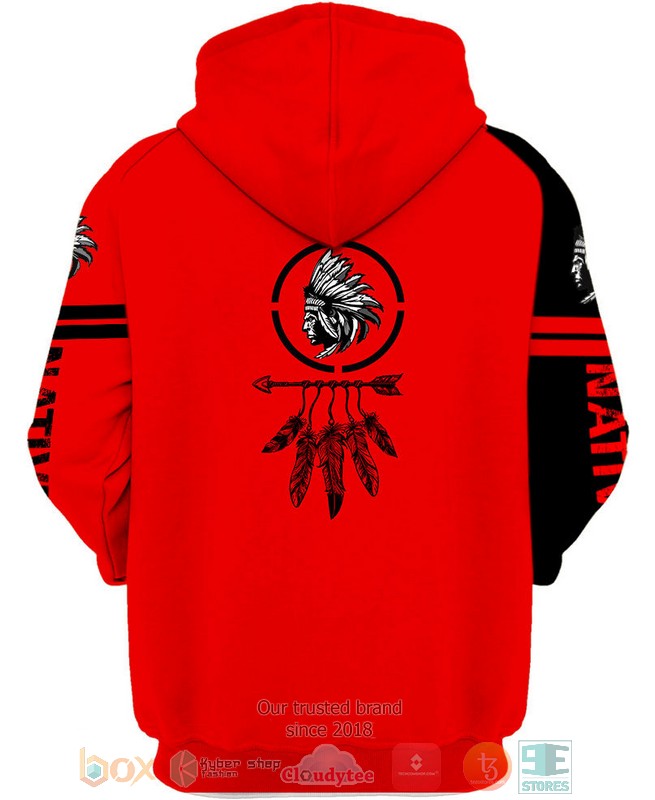 Native-American-Black-Red-3D-Shirt-Hoodie-3