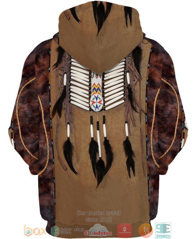Native-American-Ooze-3D-Hoodie-2