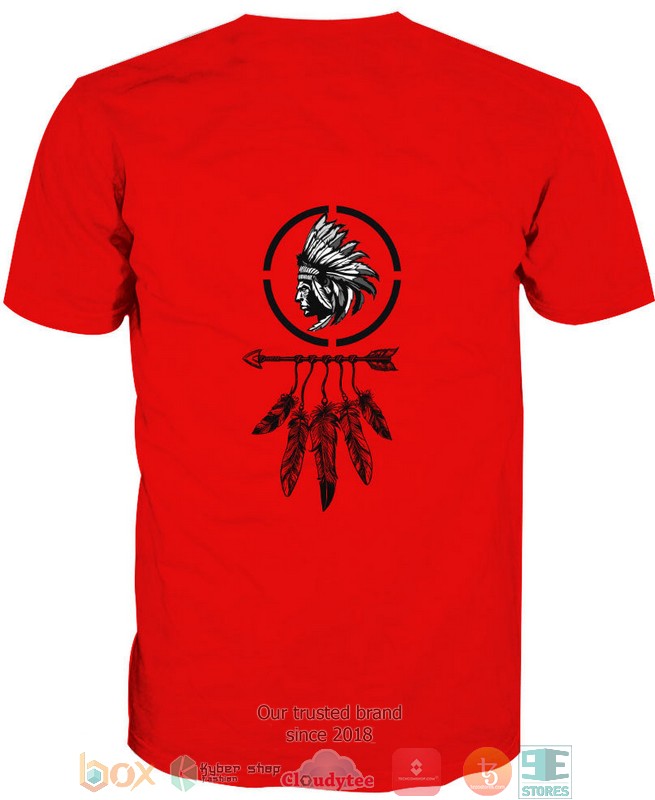 Native American Red Black 3D Shirt Native American Red Black 3D Shirt