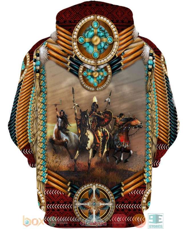 Native American Warrior 3D Hoodie Native American Warrior 3D Hoodie