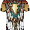 Native Bison Skull Dreamcatcher 3D Shirt
