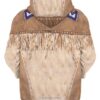 Native Buckskin Beaded 3D Hoodie