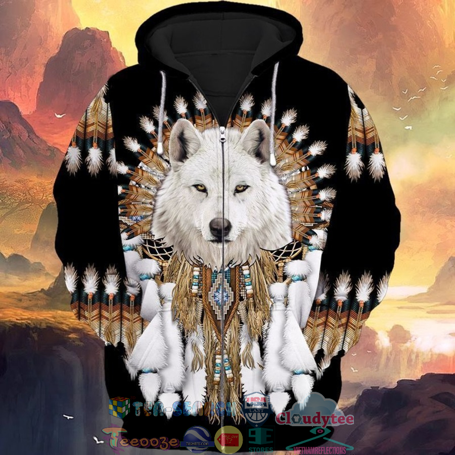 Native Canis Lupus Arctos 3D Hoodie Native Canis Lupus Arctos 3D Hoodie