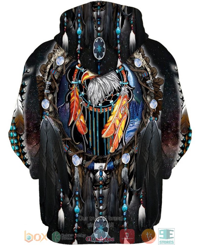 Native Eagle Dreamcatcher 3D Hoodie Native Eagle Dreamcatcher 3D Hoodie
