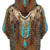 Native Fringed Motifs 3D Hoodie