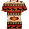 Native Horse Pattern 3D Shirt
