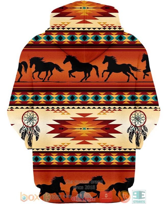 Native-Horse-Pattern-3D-Shirt-Hoodie-3
