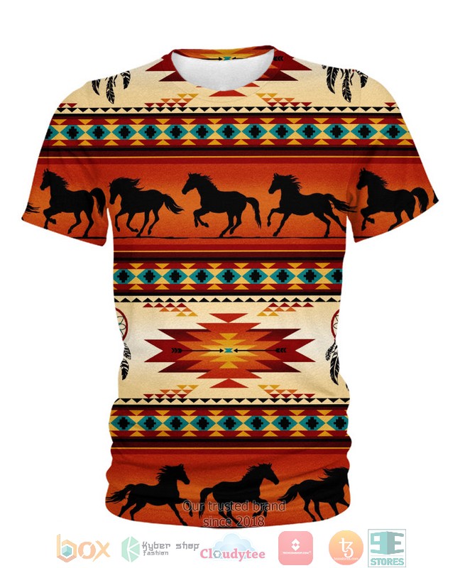 Native Horse Pattern 3D Shirt Native Horse Pattern 3D Shirt