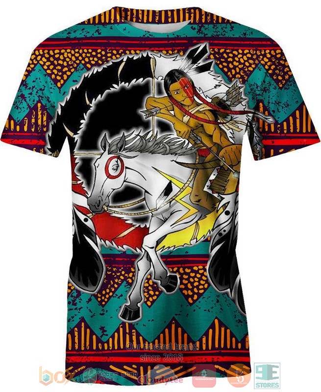 Native-Warrior-Horse-3D-Shirt-Hoodie-2