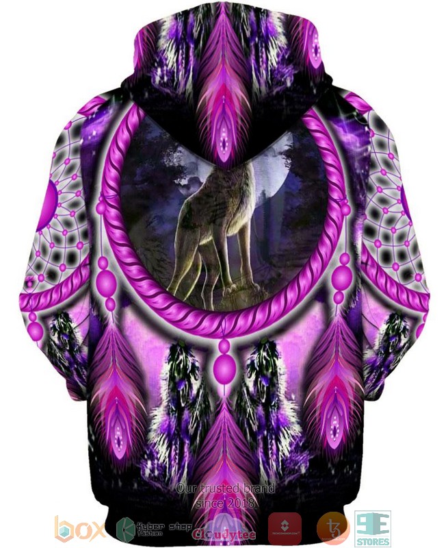 Native-Wolf-Violet-3D-Shirt-Hoodie-3