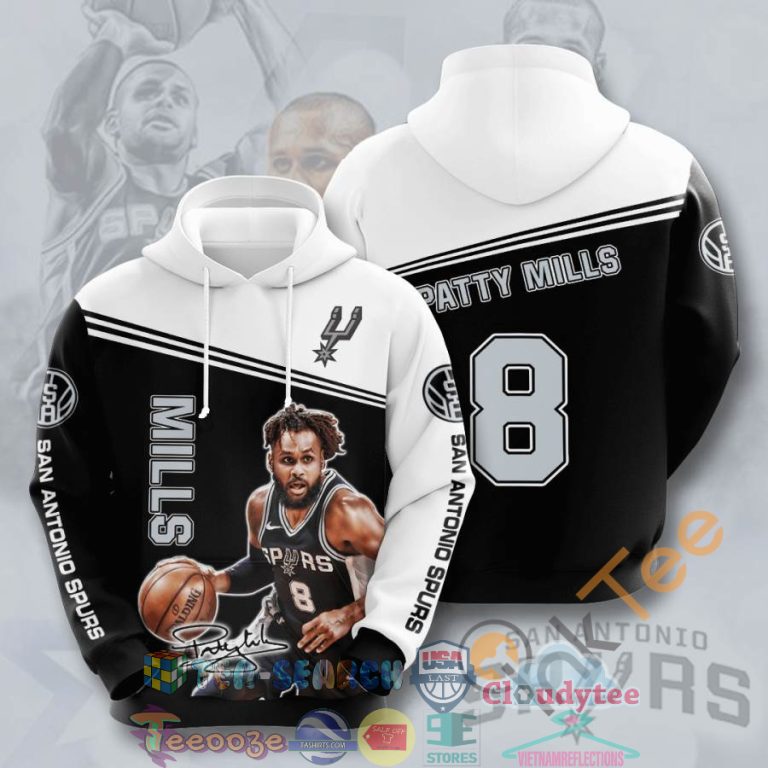 Nba-San-Antonio-Spurs-Patty-Mills-8-Hoodie-3D-1