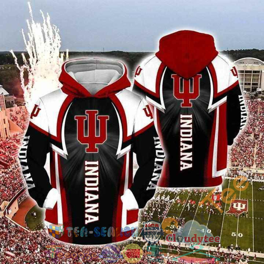Ncaa Indiana Hoosiers Hoodie 3D Ncaa Indiana Hoosiers Hoodie 3D