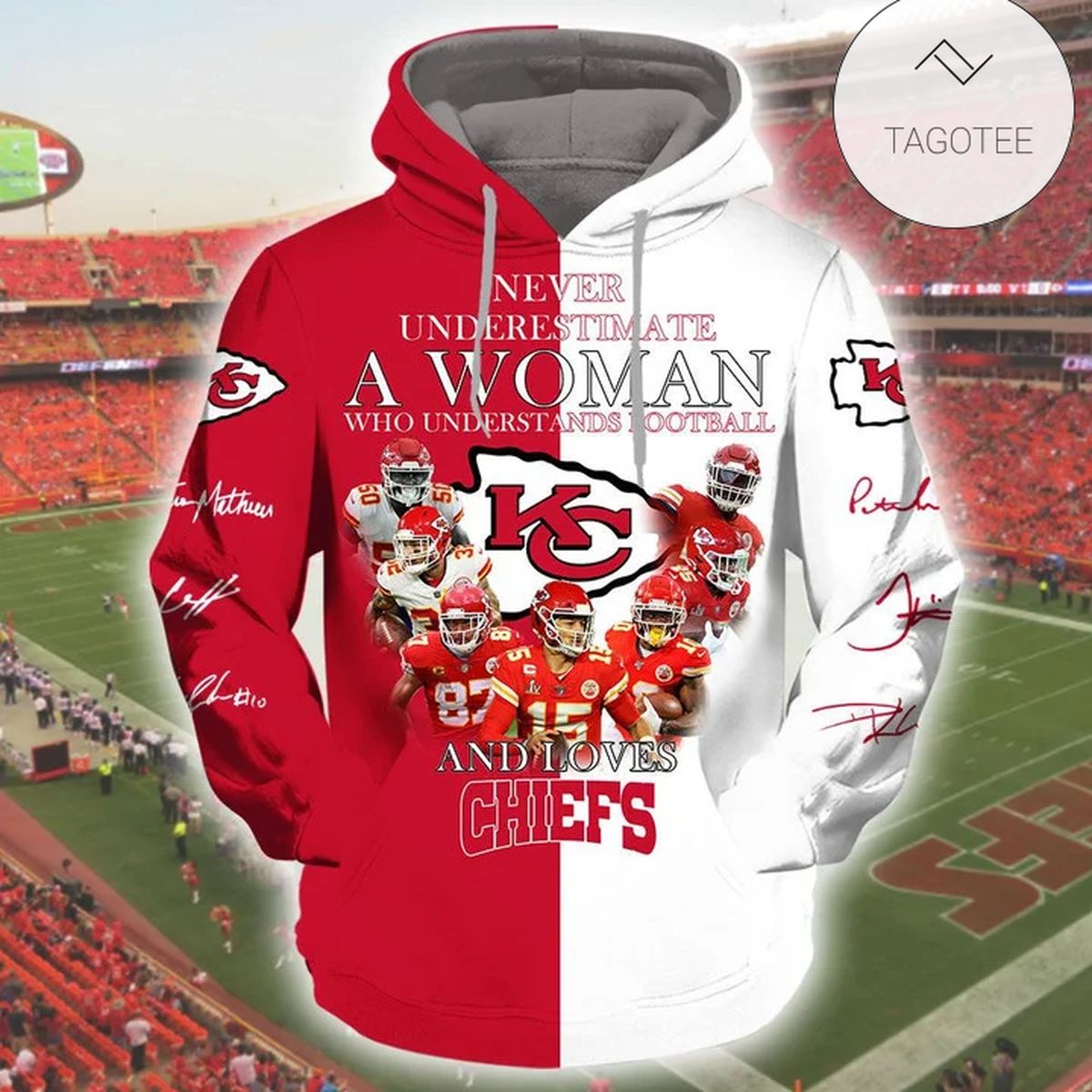 Never Underestimate A Woman Who Understands Football And Loves Kansas City Chiefs Hoodie Never Underestimate A Woman Who Understands Football And Loves Kansas City Chiefs Hoodie