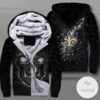 New Orleans Saints Lava Skull Zipper Fleece Hoodie