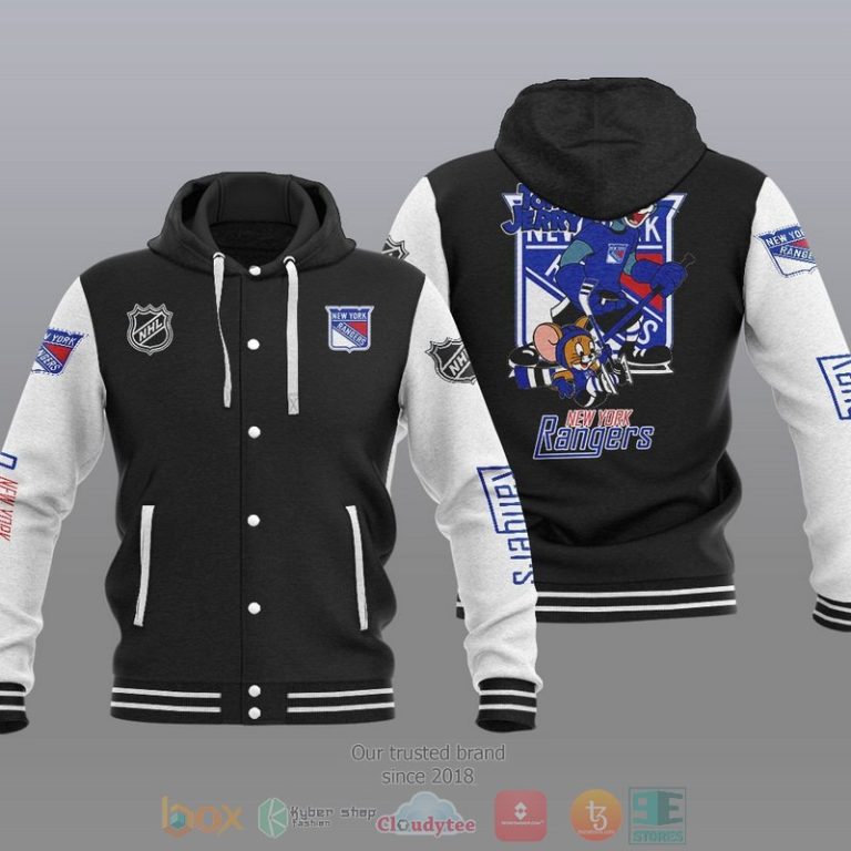 New-York-Rangers-Nhl-Tom-And-Jerry-Baseball-Hoodie-Jacket-1