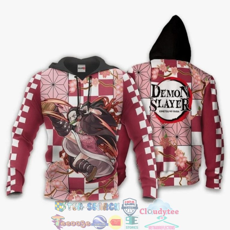 Nezuko-Kamado-Demon-Slayer-Anime-3D-Hoodie-3