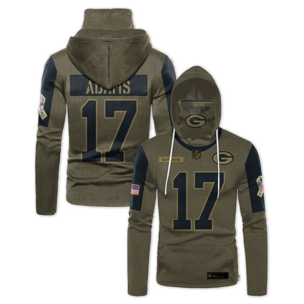 Nfl-Adams-17-Green-Bay-Packers-3D-Hoodie-Mask-1