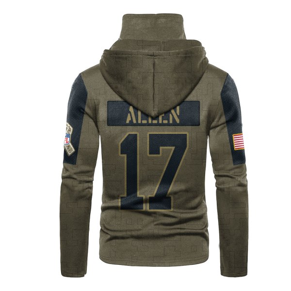Nfl Allen 17 Buffalo Bills 3D Hoodie Mask Nfl Allen 17 Buffalo Bills 3D Hoodie Mask
