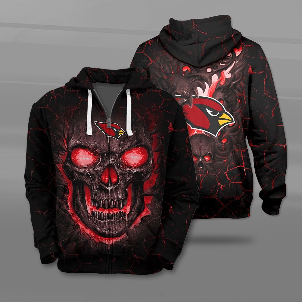 Nfl Arizona Cardinals Fire Skull Lava 3D Shirt Nfl Arizona Cardinals Fire Skull Lava 3D Shirt