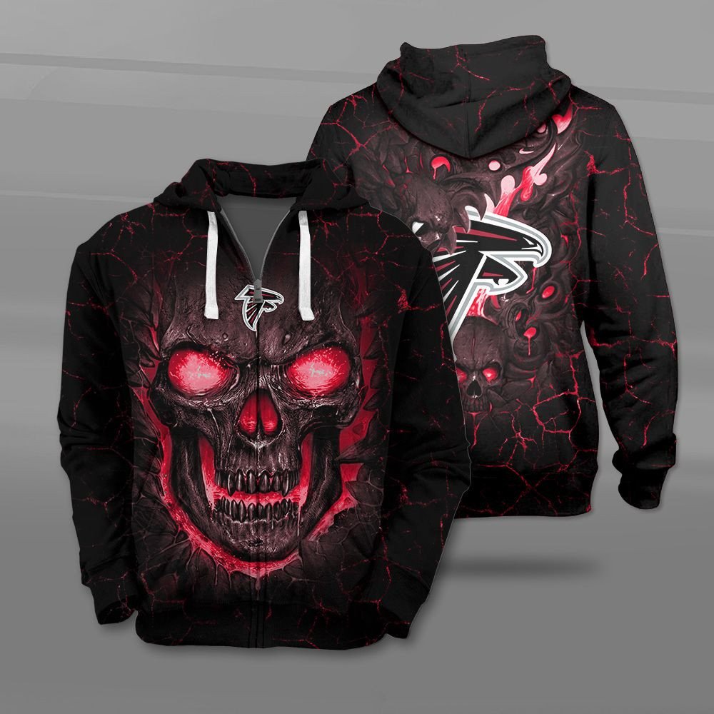 Nfl Atlanta Falcons Fire Skull Lava 3D Shirt Nfl Atlanta Falcons Fire Skull Lava 3D Shirt