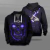 Nfl Baltimore Ravens Fire Skull Lava 3D Shirt