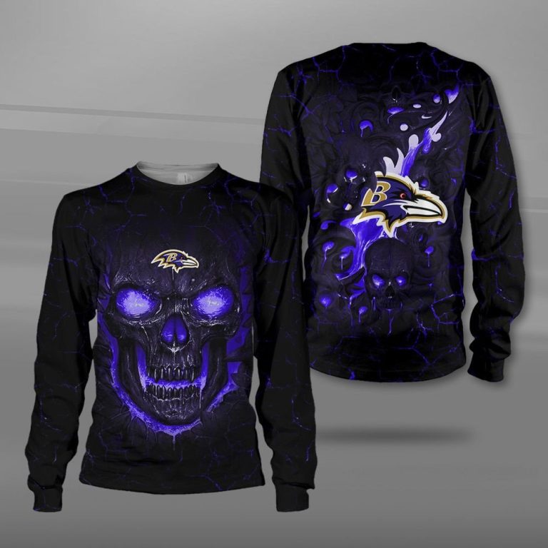 Nfl-Baltimore-Ravens-Fire-Skull-Lava-3D-Shirt-Hoodie-3