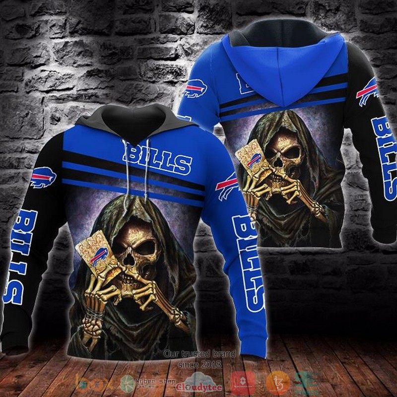 Nfl Buffalo Bills Death God Poker 3D Hoodie Nfl Buffalo Bills Death God Poker 3D Hoodie