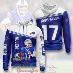 Nfl Buffalo Bills Josh Allen 17 Hoodie 3D