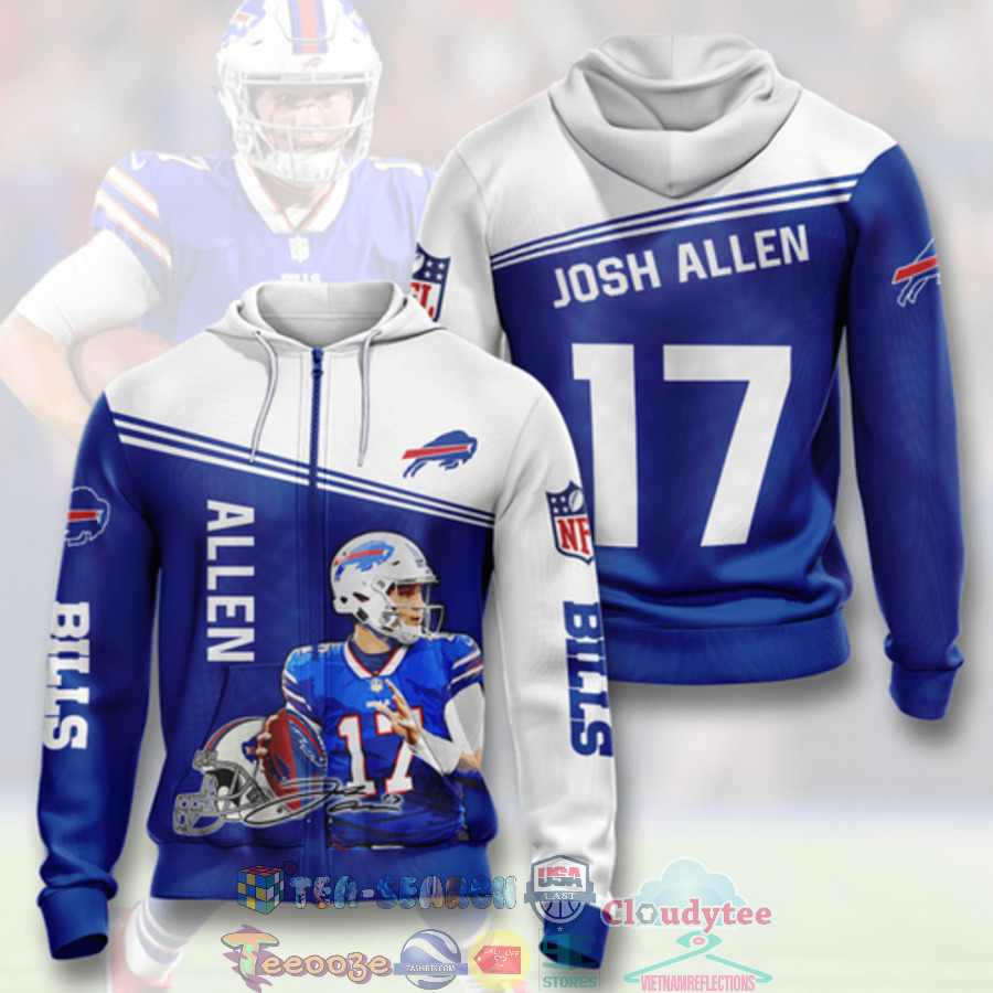 Nfl Buffalo Bills Josh Allen 17 Hoodie 3D Nfl Buffalo Bills Josh Allen 17 Hoodie 3D