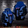 Nfl Buffalo Bills Skull 3D Hoodie