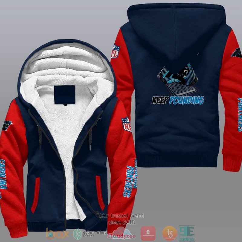 Nfl Carolina Panthers Keep Pounding Fleece Hoodie Nfl Carolina Panthers Keep Pounding Fleece Hoodie