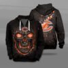 Nfl Chicago Bear Fire Skull Lava 3D Shirt