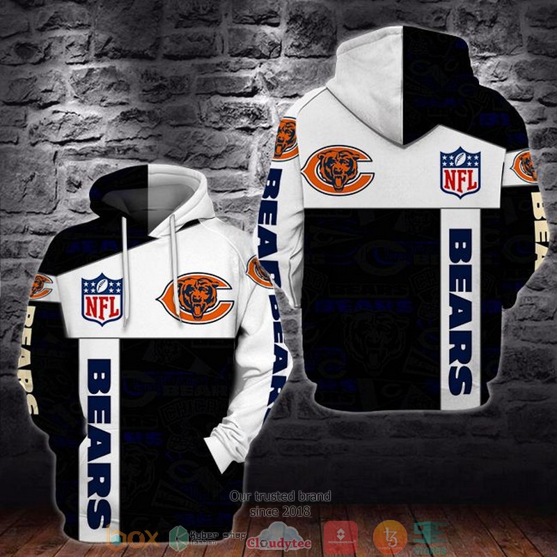 Nfl Chicago Bears 3D Hoodie Nfl Chicago Bears 3D Hoodie