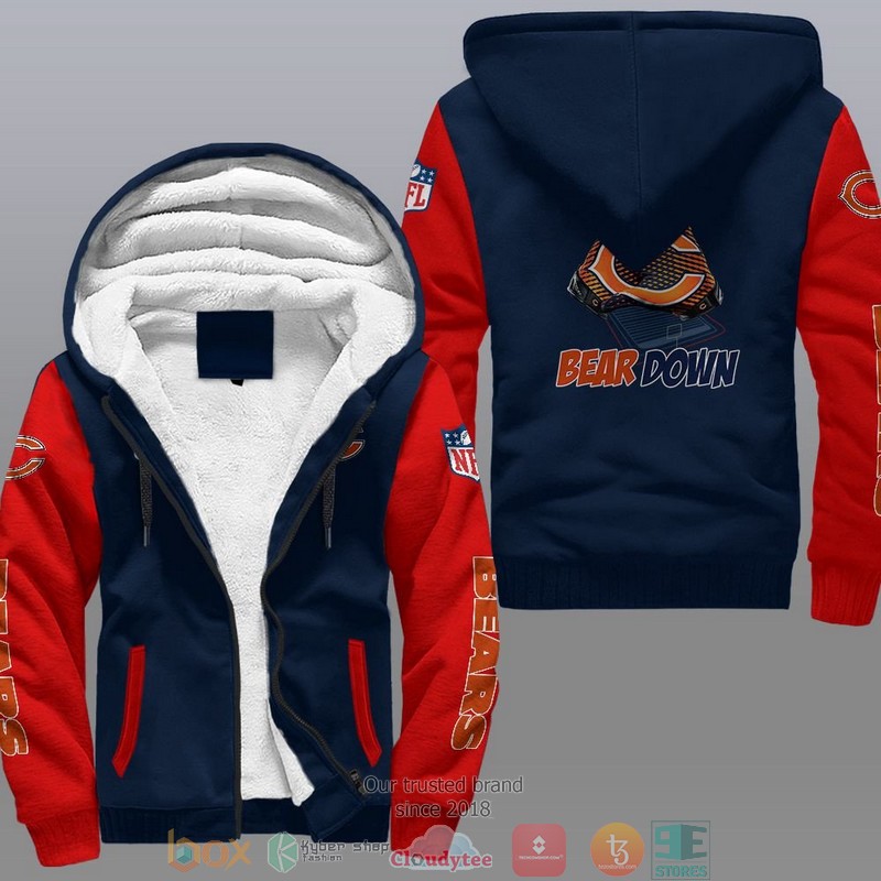 Nfl Chicago Bears Bear Down Fleece Hoodie Nfl Chicago Bears Bear Down Fleece Hoodie