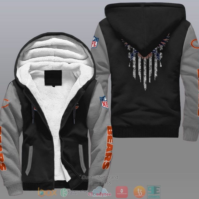Nfl-Chicago-Bears-Eagle-American-Flag-Fleece-Hoodie-2