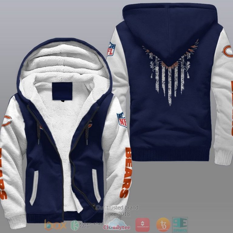 Nfl-Chicago-Bears-Eagle-American-Flag-Fleece-Hoodie-3