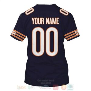 Nfl Chicago Bears Personalized Navys 3D Hoodie