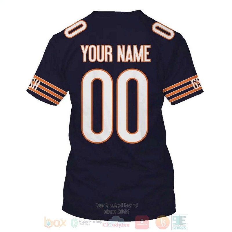 Nfl Chicago Bears Personalized Navys 3D Hoodie Nfl Chicago Bears Personalized Navys 3D Hoodie